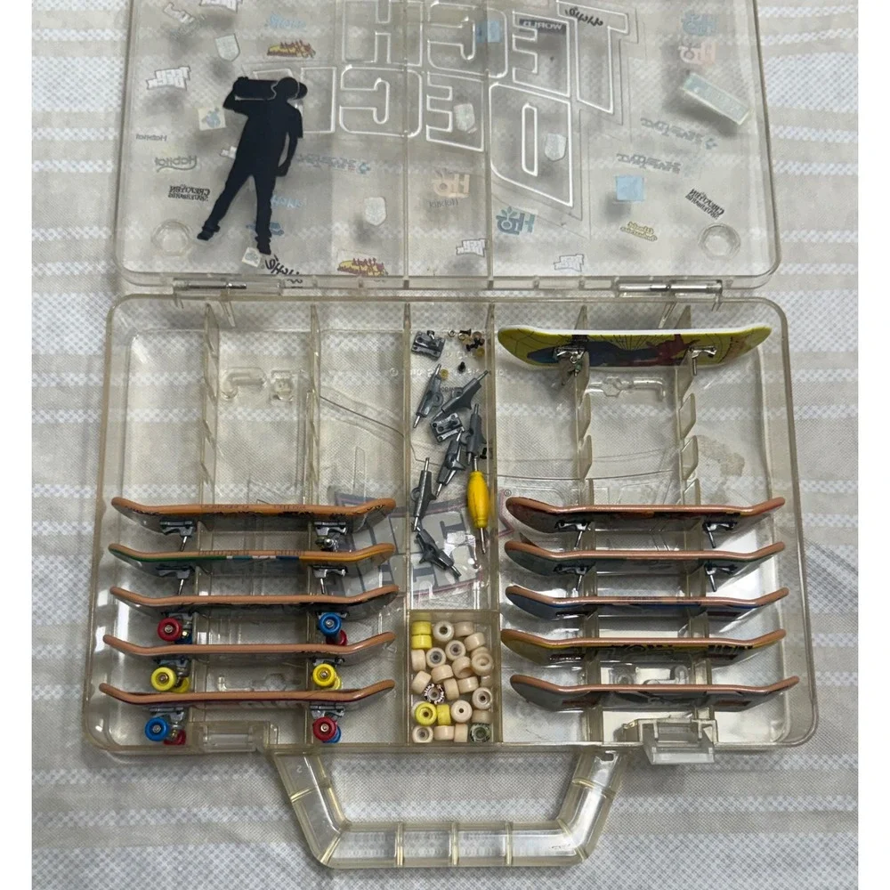 Vintage Tech Deck Lot 11 Fingerboards World Industries Blind Spider-Man Case